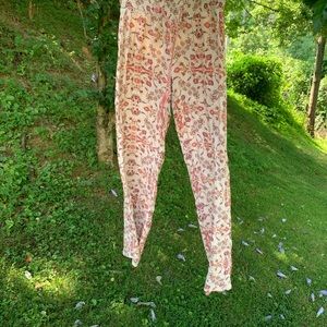 Long flowery hippie pants. Boho